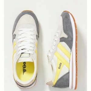 Gola Daytona Sneakers Shoes size 9 Grey Yellow
